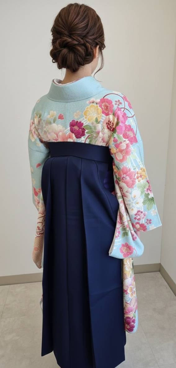 卒業袴着装の女性